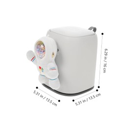 Holibanna Bolsa de Basura para Auto Fácil de Limpiar con Diseño de Astronauta Material Abs y Pp con Tapa Adecuado para Interior de Coche y Camión