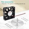 Wathai 120mm x 25mm 12V High Pressure CFM Fan Dual