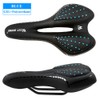 Bicycle Saddle Breathable PU Leather Hollow Cushion Comfortable Road Bike