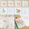 Samcos Drawing Template Stencil Sheet, Set of 20, Openwork Carving,