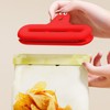 Snack Bag Clips Wide, Cute Expression Tight Sealers, Built-in Elastic
