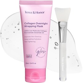 TEREZ & HONOR Mascarilla Nocturna de Colágeno Peel-Off: Mascarilla Coreana para Elasticidad, Hidratación y Luminosidad – Colágeno de 100 Dalton con la