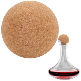 OLYCRAFT 3.9 Inch Wooden Cork Ball Stopper for Wine Bottle and Decanter