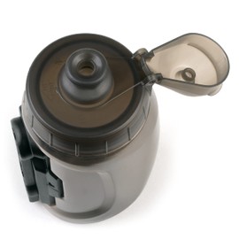 MonkeyLink MonkeyBottle Twist Set 450 ml Water Bottle with Bicycle Holder, Bicycle Accessories (Magnetic Holder, Drip and Leakage Protection, Large Water Flow, Volume: 450 ml), Transparent