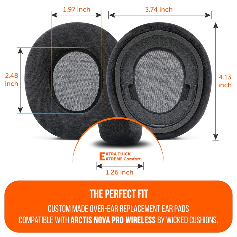 WC StealthZ Nova Pro Wireless - FPS Oriented Earpads for