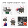REDCAMP 0.8L Small Camping Kettle, Folding Water Pot with Carrying