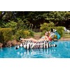 Poolmaster Zany Zebra Jumbo Swimming Pool Float Rider, Zebra Large