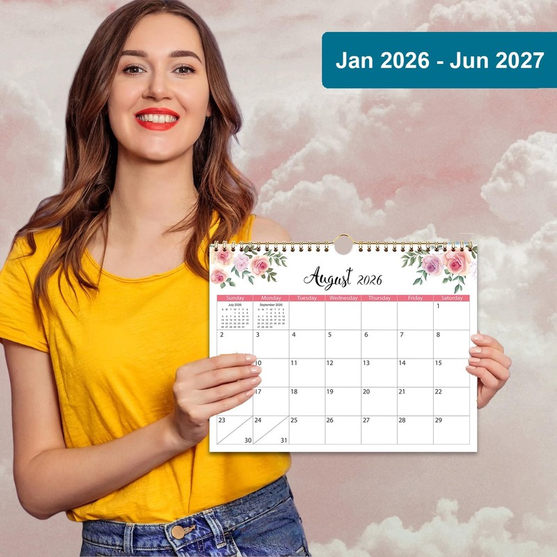 2026 Wall Calendar - 2026 Calendar, 18 Month Calendar Runs