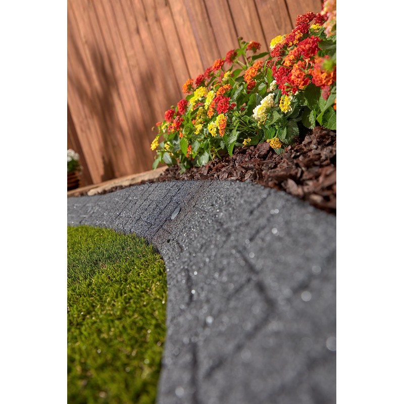 Rubberific Premium Rubber Angled Terracotta Landscape Edging - 4 ft.