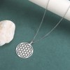 Sacred Geometry Necklace Flower of Life Pendant Necklace Stainless Steel