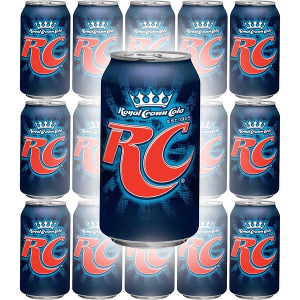 RC Cola, Royal Crown Cola Soda, 12oz Can (Pack of