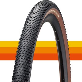 AMERICAN CLASSIC Gravel Bike Tire, Replacement Tire for Gravel Bicycle, All-Around Grip for Mixed Surfaces - Aggregate, 700 x 40c, 700 x 45c, 650b x 47 (650b x 47 - Brown - Tubeless)