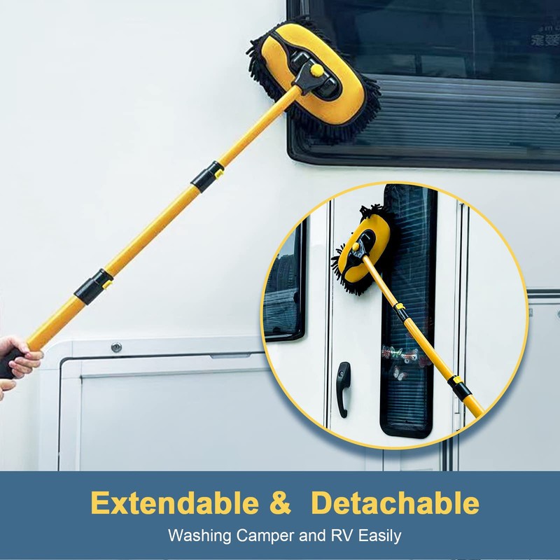 YeewayVeh Car Wash Brush Mop with Long Handle, Car Wash