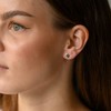MATERIA by Matthias Wagner Round Plate Stud Earrings Silver 925