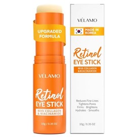 Retinol Under Eye Balm Stick: Korean Retinol Eye Cream for Dark Circles, Puffiness, Eye Bags, Wrinkles & Fine Lines - 8-IN-1 Formula with Collagen, Niacinamide, Peptides & Hyaluronic Acid 0.35 OZ/10g