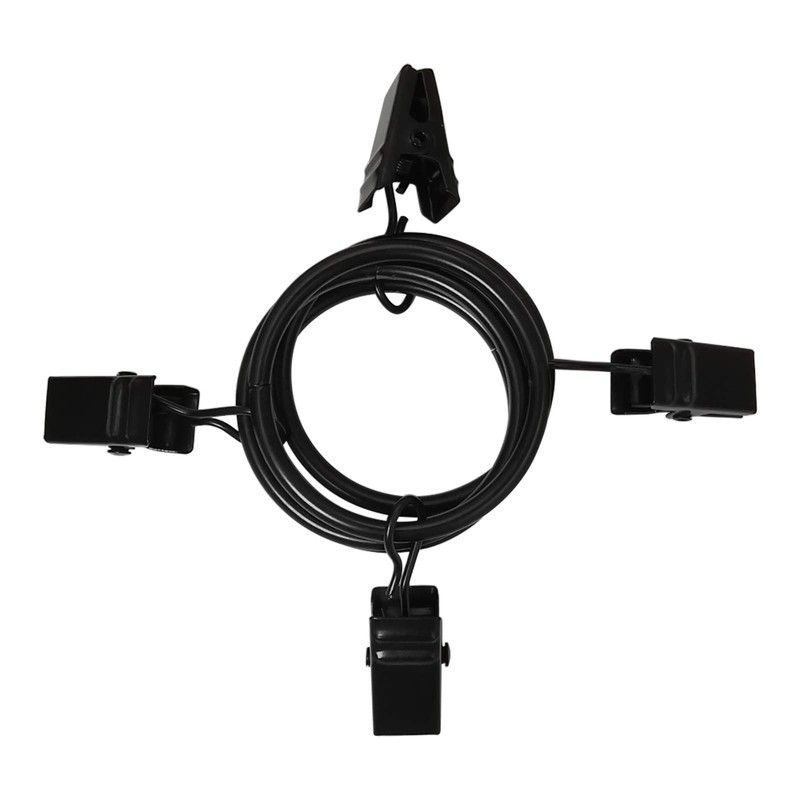AMZSEVEN 90 Pack Curtain Rings with Clips, Drapery Clips with