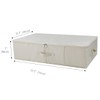iwill CREATE PRO 3Pcs Collapsible Rigid Underbed Storage Bins, 27.5