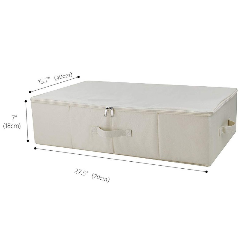 iwill CREATE PRO 3Pcs Collapsible Rigid Underbed Storage Bins, 27.5
