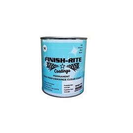Finish-Rite Coatings 1K Permanent High Performance Brushable - Rollable - Sprayable Clear Coat for Auto, Marine, Home and Industrial - 1US Quart Size