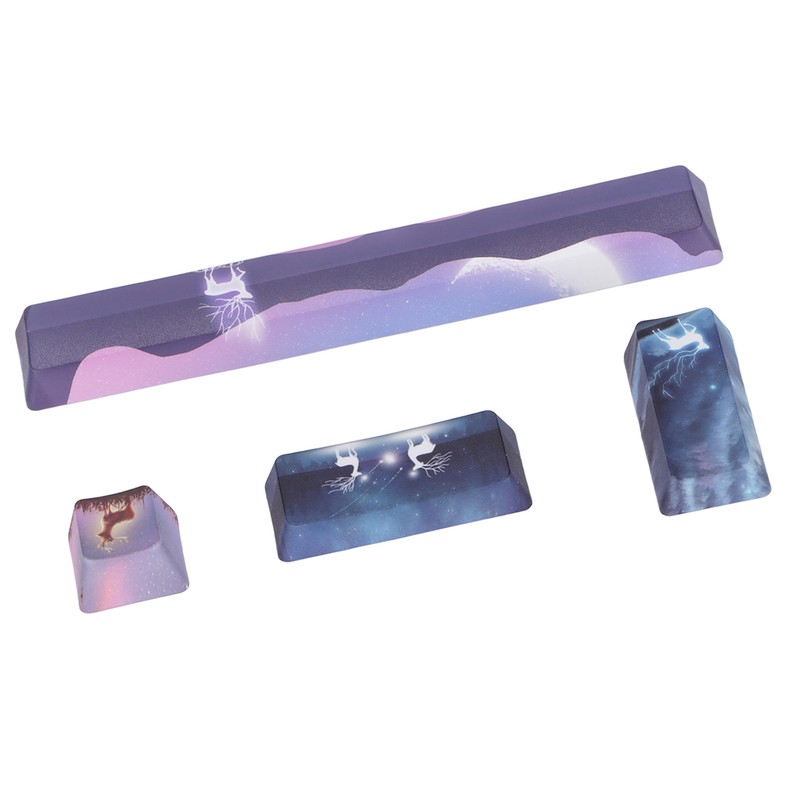 Keycap 4 Keys Elk Pattern Design Space ESC Enter Numpad
