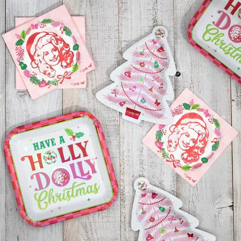Dolly Parton Holly Dolly Christmas 2 Ply Paper Lunch Napkins