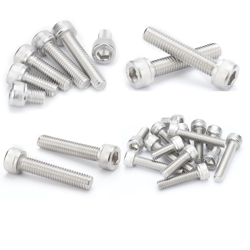 M6 Bolts, 20 Pcs Hex Socket Head Cap Screws Nuts