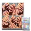 Uñas postizas, 6 paquetes (144 piezas) Set de uñas cortas
