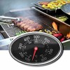 Black Grill Lid Thermometer Heat Indicator Replacement for Grill Master