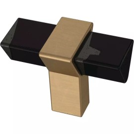 Libety Liberty P40186C-383 1 9/16" Modern Prism Cabinet Knob Smoke & Champagne Bronze