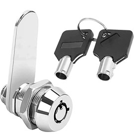Litensh Thread Tubular Cam Lock 16mm, 5/8" Mailbox Lock Cabinet Cylinder Lock for Door Drawer Cupboard Letterbox with Keys Alike (1, 16mm)