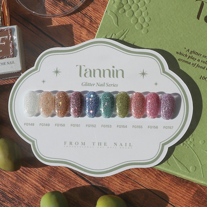 classic nail From the Nail Tannin Glitter Gel + 30
