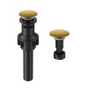 Bathroom Sink Drain with Overflow with Hair Catcher Anti-Clog Sink