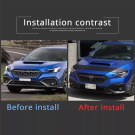 car-attention Front Hood Cover Mask Bonnet Bra Protect For Subaru WRX 2022-23 Bonnet Hood Bra