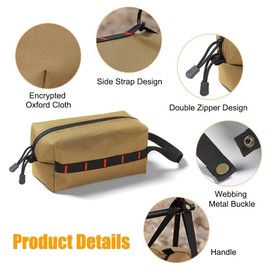 Tactical Hanging Tissue Holder,Oxford Cloth Tissue Box Dispenser for Out Camping