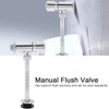 Flush Valve, Manual Shutoff Diaphragm Flush Valve Chromium Plating Toilet