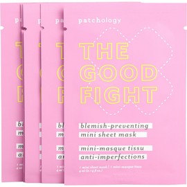 Patchology 패치올로지 더 굿 이트 브레미쉬 프리벤팅 미니 쉬트 마스크 5개 X 4ml(진정,모공,보습) Patchology The Good Eat Blemish Preventing Mini Sheet Mask 5pcs x 4ml (Calming, Pore, Moisturizing)