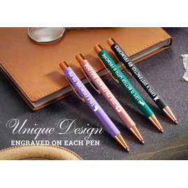 INNObeta French Bulldog Gifts, Ballpoint Pen Set of 4, Frenchie Gifts for Dog Mom, Dog Dad, Dog Lovers on Christmas, Birthday