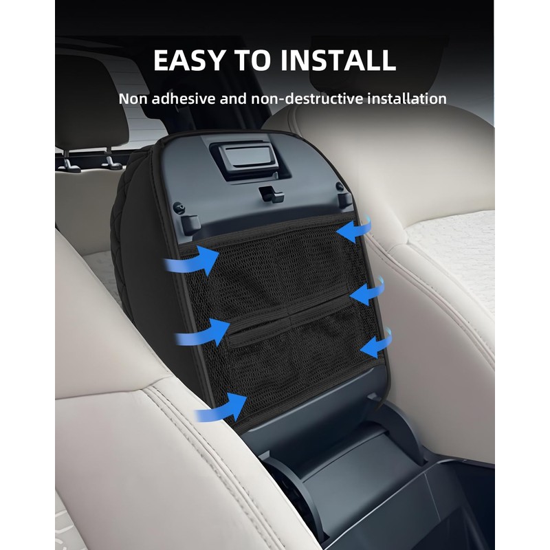 LANGBEAN Armrest Cover with Organizer Pocket for Ford Ranger T9