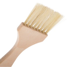 Redecker Natural Horsehair Flat Pastry Brush with Untreated Beechwood Handle, Ideal for Basting, Glazing and Applying Eggwash, 6 Inches, Made in Germany
