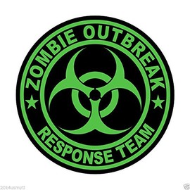 Zombie Outbreak Response Team Sticker Green