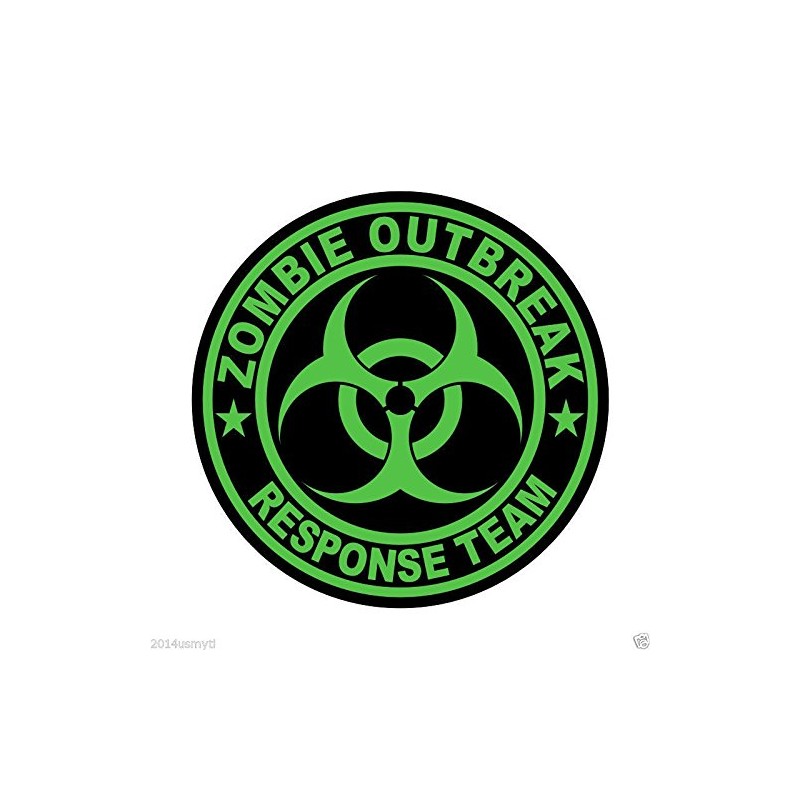 Zombie Outbreak Response Team Sticker Green