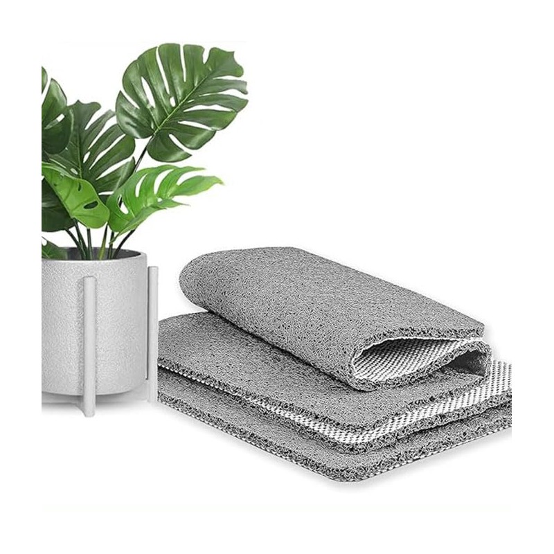 Non-Slip Shower Mat, Grey, 60 x 60 cm, Soft Comfort