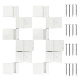 Trailer Rv Door Hinges Replacement Parts 198295 Hinge Assembly (White) - Upgrade RV Entry Door 2 Pack