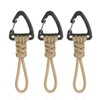 Space fire Paracord Strap Carabiner Camping Outdoor (3 Sands, Short)