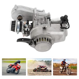 Hteedy 2 Stroke 49CC Racing Engine Motor Pull Start for Pocket Rocket Dirt Bike Aluminum Engine Motor ATV USA Stock