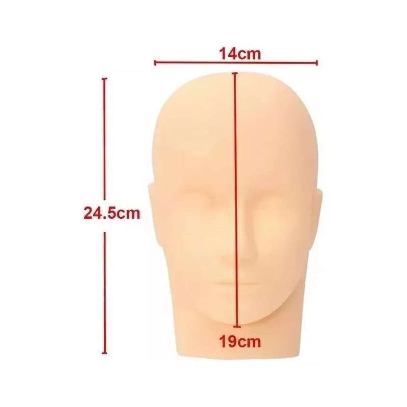 Unic Maniquí Cabeza Para Practica Para Pestañas Y Microblading