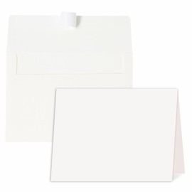 Blank Cards and Envelopes 4x6, 30 Pack Cream White Invitation Folded Cardstock with 30 Matching Self-Seal Cream A4 Envelopes, Thank You Blank Greeting Cards, for DIY, Print Custom, Wedding & Birthday