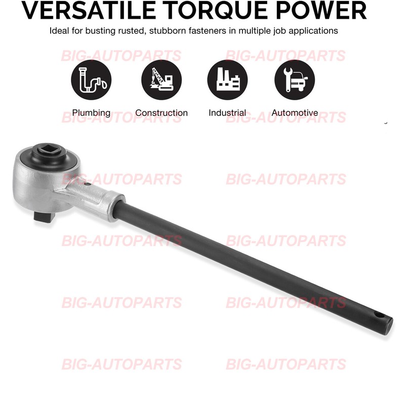 CarBole 1/2" Drive Torque Wrench, 1100 Foot-Pound Heavy Duty Torque