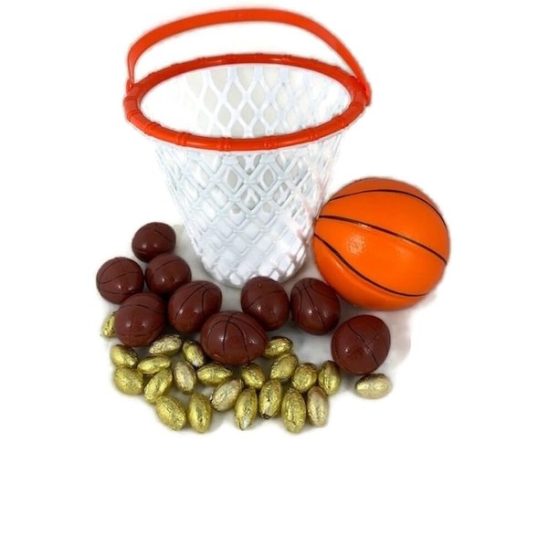 Easter Basketball Gift Set, Basket with Foam Ball, 12 Fillable