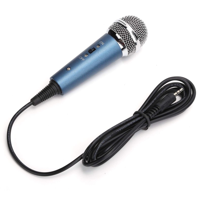 Dynamic Microphone, Condenser Microphone, Wired Microphone, Compatible with Karaoke, Handheld